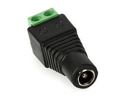 Штекер живлення під затискач (мама)