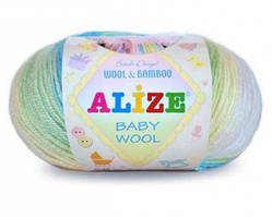 Alize BABY WOOL BATIK / Бейбі Вул Батік / 40% Вовна 20% Бамбук 40% Акрил