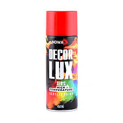 Високотемпературна акрилова фарба Nowax Decor Lux RAL 3000 370 °C Червоний 450 мл