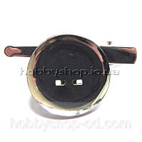 Заготівка під брош діам.3 см розмір качечка 4,6 см (100 шт.)