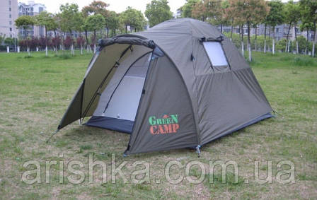 Туристичний двомісний двошаровий намет Green Camp 3006, фото 3