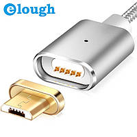 Elough E03 магнитный Micro-USB кабель серебристый
