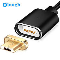 Elough E03 магнитный Micro-USB кабель черный