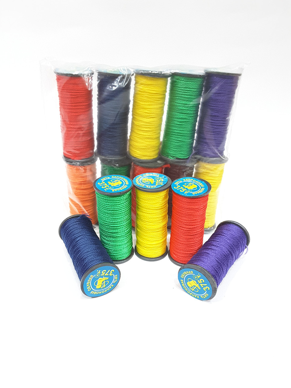 Нитка капронова взуттєва 375Т КОЛЬОРОВА, фото 1