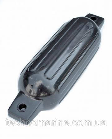 Кранець ребристий 10х41 см чорний, фото 1