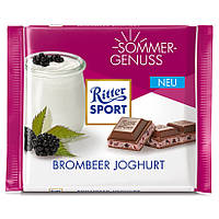 Шоколад молочный с ежевичным йогуртом Ritter Sport Brombeer Joghurt 100гр (Германия)