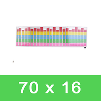Авто еквалайзер на заднє скло автомобіля 70х16 см