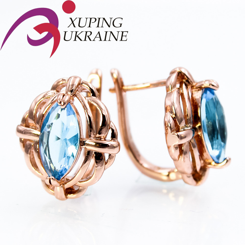 Сережки Xuping 1,5 см (Медичне золото) 524765(1)