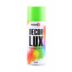 Флуоресцентна акрилова фарба Nowax Decor Lux Зелений 450 мл