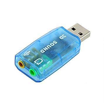 Звукова карта USB 3D 5.1, під навушники, мікрофон, гарнітура