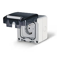 Розетка пиловологозахищена для зовнішнього встановлення IP66