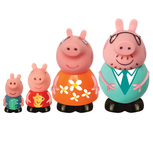 Набор игрушек-брызгунчиков Peppa Семья Пепы - фото 1 - id-p577202302