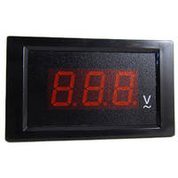 Вольтметр щитовий чорний АС 80-500V ST526