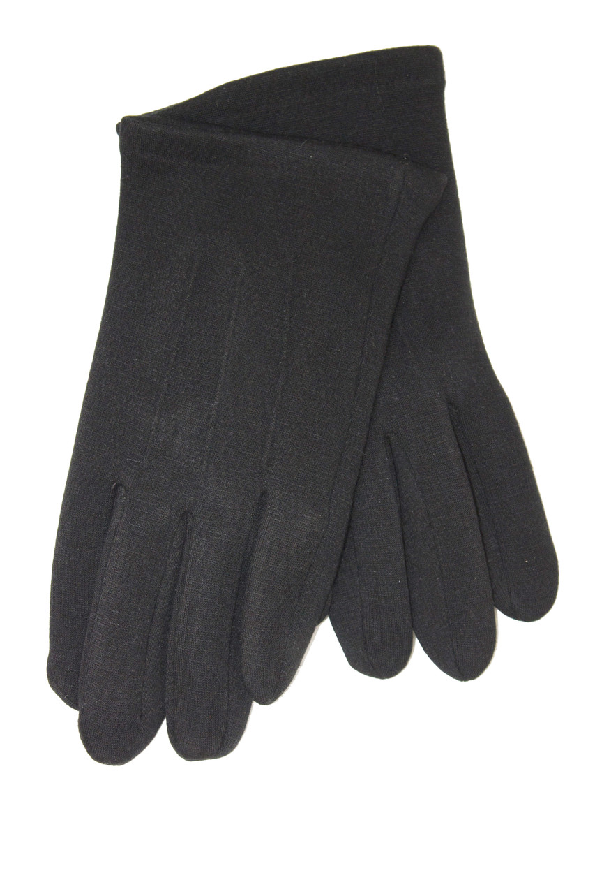 Чоловічі рукавички стрейч 343s2, чорні три стречки