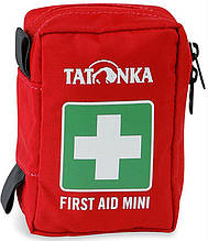 Удобная маленькая аптечка Tatonka First Aid Mini red, материал -  420 HD Nylon, цвет - красная TAT 2706.015