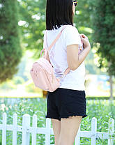 Дівчачий міський рюкзак з кнопкою, фото 5