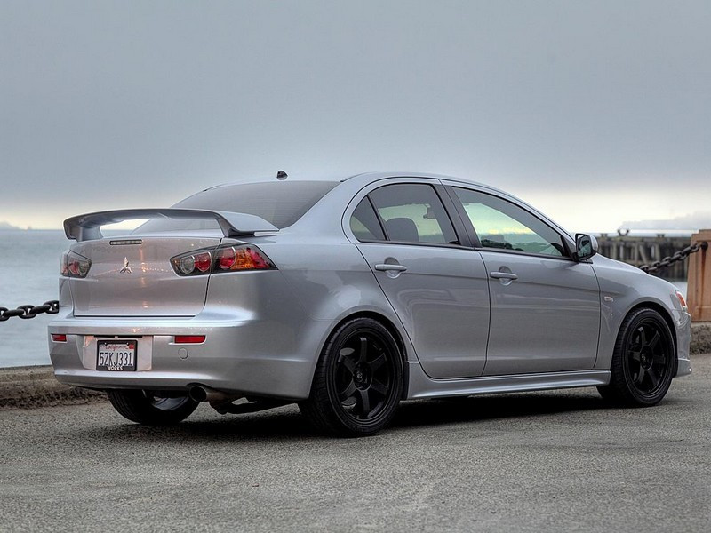 Спойлер Mitsubishi Lancer X 10 стиль Sport (пластик)