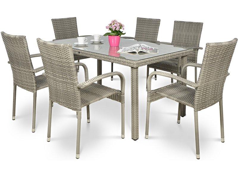 Комплект меблів з техноротангу FIESTA Grey