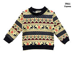 Уцінка - Тепла кофта "Олені" унісекс. 100 см