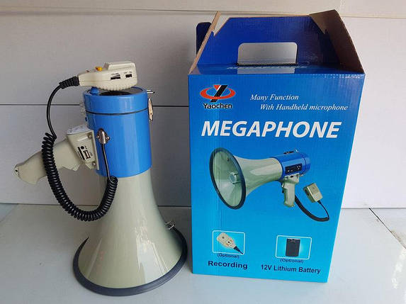 Мегафон USB-Bluetooth HW 2501 гучномовець 50W рупор орало ручний, фото 1