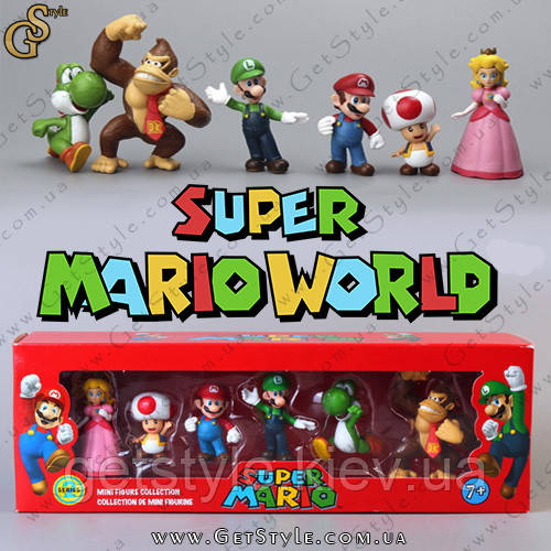 Набір фігурок Маріо — "Mario Box" — Оригінальне паковання