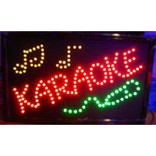 Електронне табло, "Karaoke" 55*33 см світлодіодна вивіска