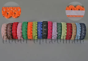 Тасьма мереживо-макраме на липкій основі 15-18 мм/2м набір 17 кольорів SN7J0026