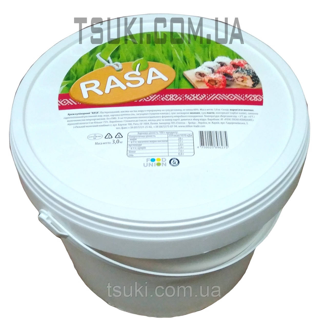 Крем сир для суші "RASA" 60% 3кг., фото 1
