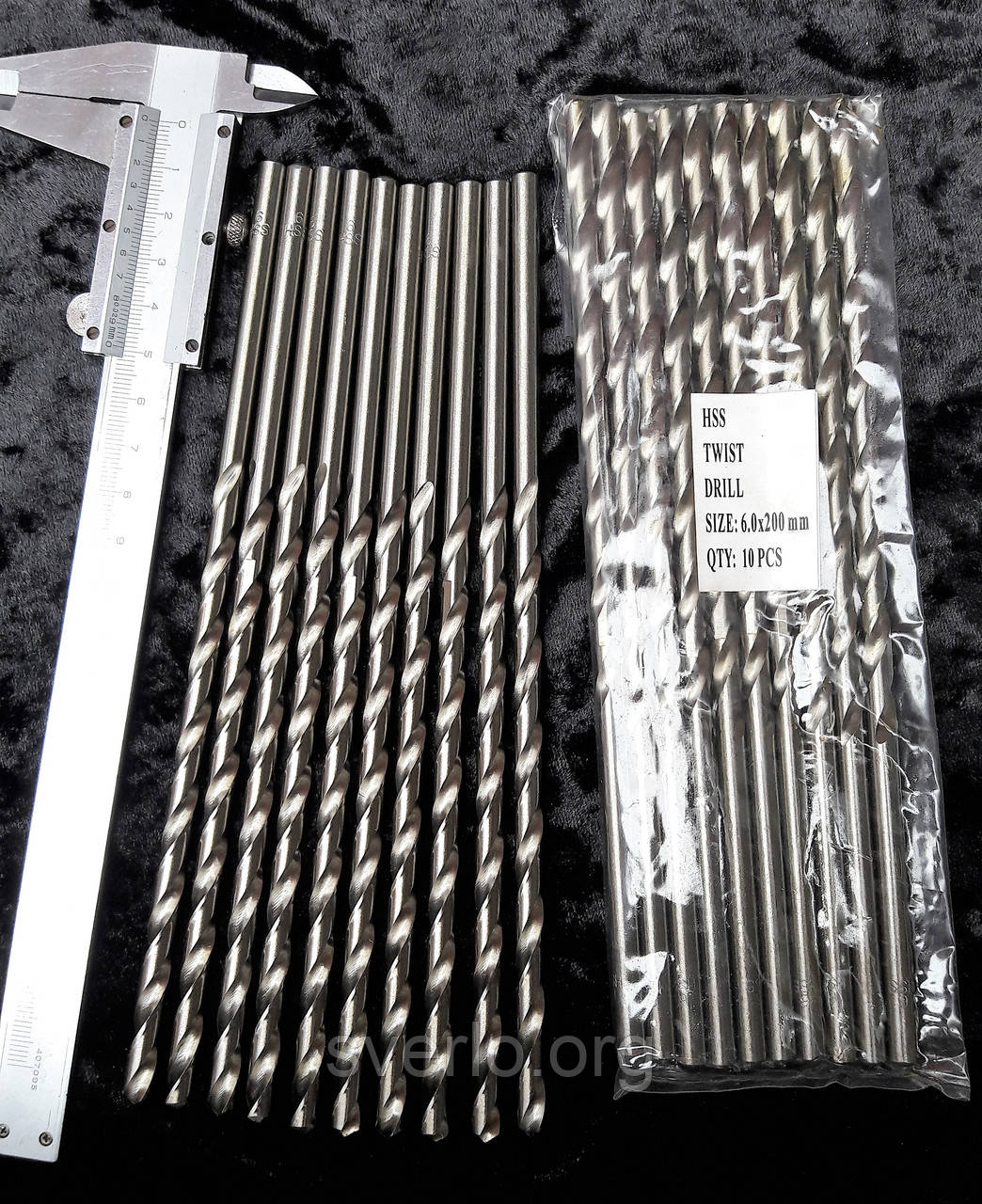Свердло по металу D 6.0 mm. L200 mm.