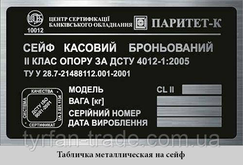 Металеві шильди виготовлення