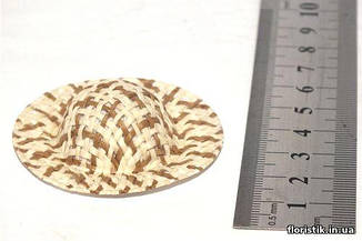 Солом'яний капелюшок бежевий 2