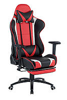 Комп'ютерне крісло для геймера Special4You ExtremeRace with footrest black/red (E4947)