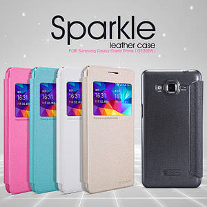 Шкіряний чохол-книжка Nillkin Sparkle для Samsung Galaxy Grand Prime G530 