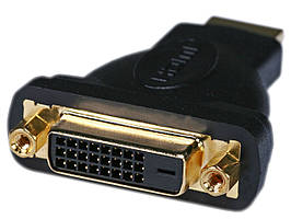 Перехідник DVI-D, HDMI мам-тат адаптер