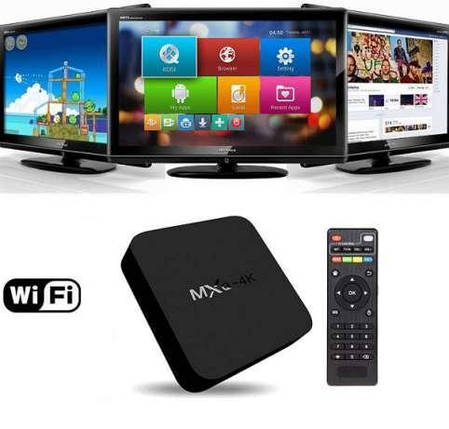 Приставка смарт-тВ Android Smart TV MXQ PRO 4K, смарт-приставка до телевізора TV BOX Internet TV t4, фото 1