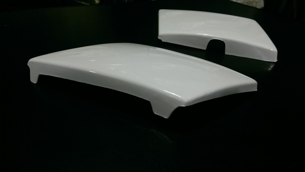 Накладки на передній бампер Skoda Octavia A7 (2013-2016) / RS Style (2 ікла)