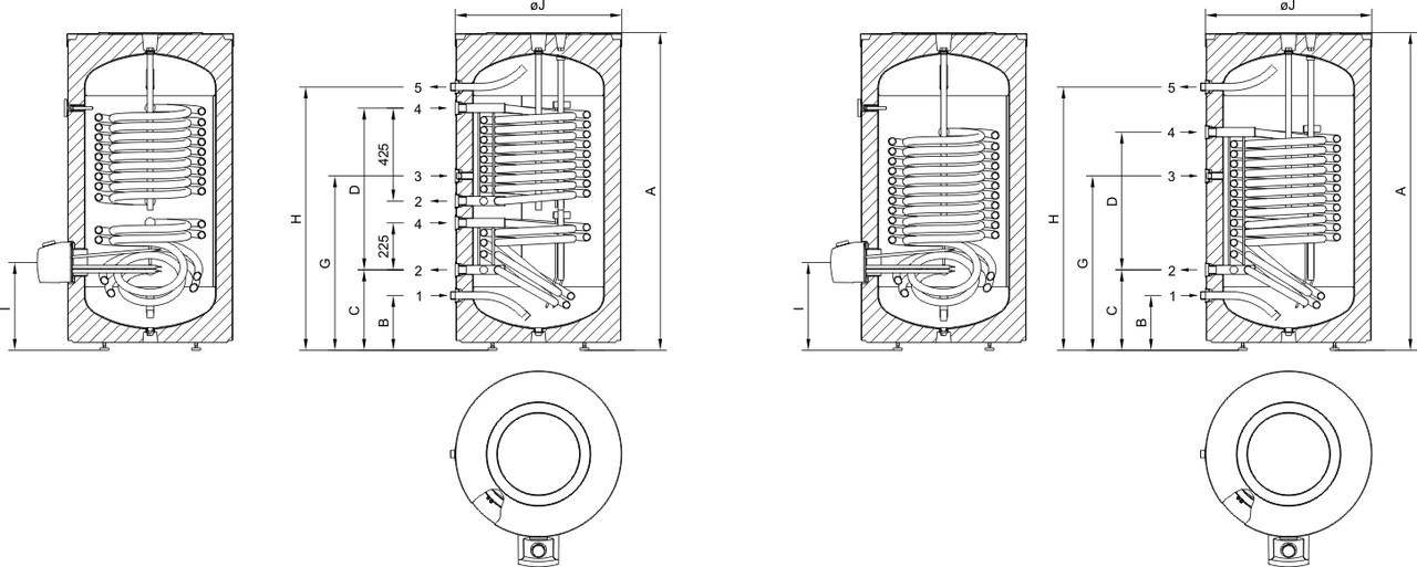 Бойлер комбинированный Gorenje VLG200A3-1G3 - фото 2 - id-p577751756