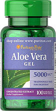 Екстракт алое вера, Puritan's Pride Aloe Vera Extract 25 mg 100 Softgels