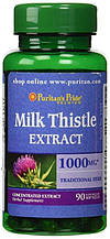 Розторопша для печінки, Puritan's Pride, Milk Thistle 4:1 Extract 1000 mg (Silymarin) 90 Softgels