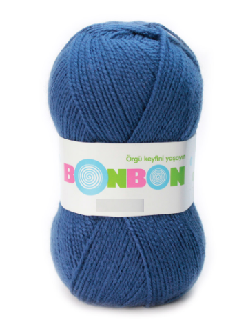 Nako BONBON INCI (Бонбон Інсі) № 98400 джинс (Пряжа 100% акрил, нитки для в'язання), фото 1