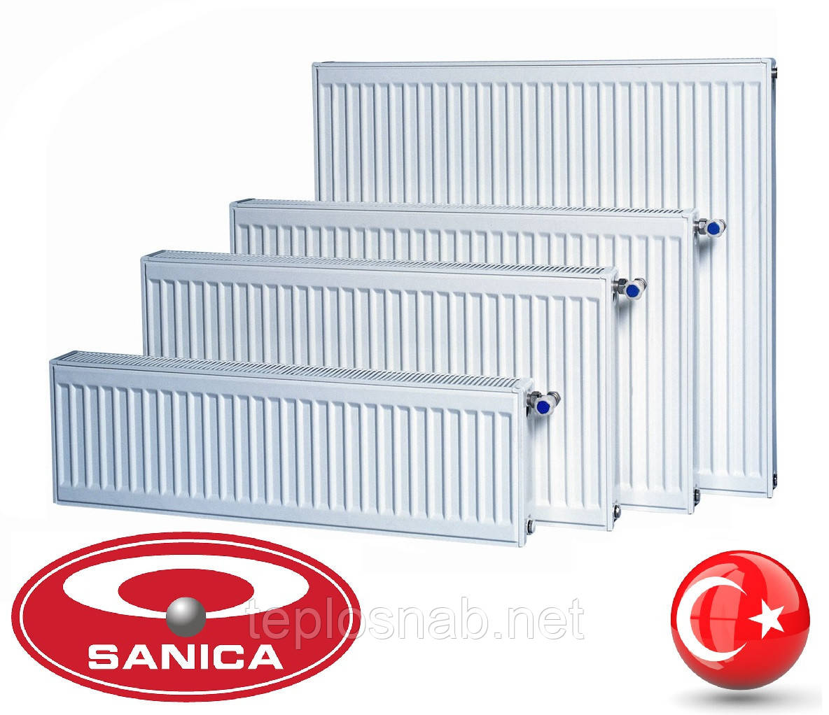 Сталевий радіатор Sanica 22 тип (500 х 600 мм) / 1157 Вт