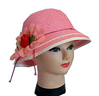 Шляпа для женщин маленькое поле украшени бутон роз