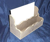 Подставка органайзер для бумаг 2 отделения 32х13.5х18.5 см МДФ заготовка для декора