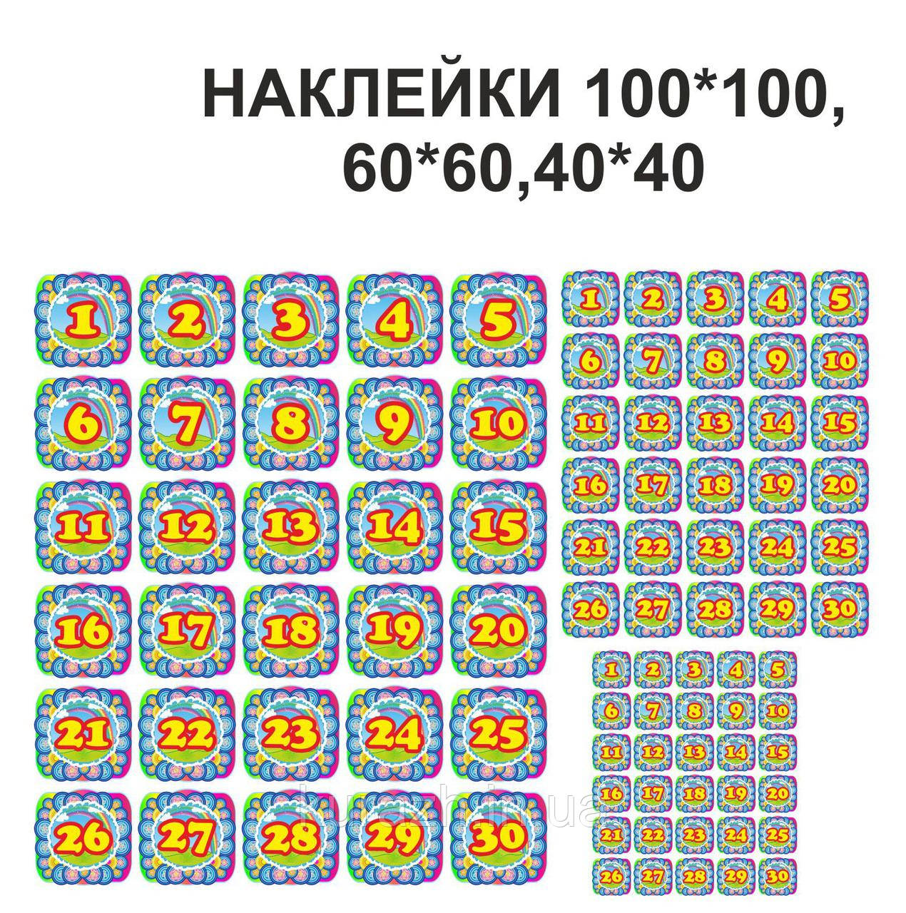 Набір наклейок на шкафчики, фото 1