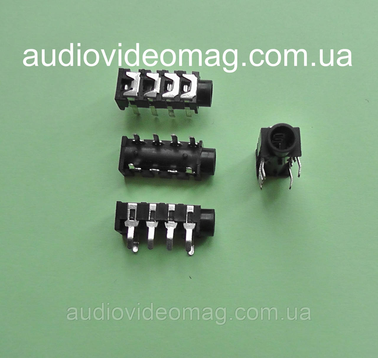 Гніздо аудіо, 3.5 (4 pin), монтажне