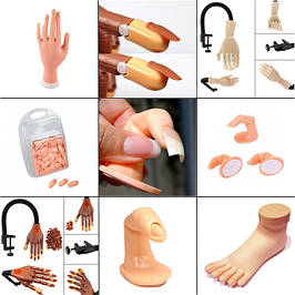 Муляж для навчання манікюру (руки, ноги, пальці)