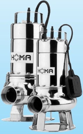 Дренажні та каналізаційні насоси HOMA (св. прохід 28-65 мм)