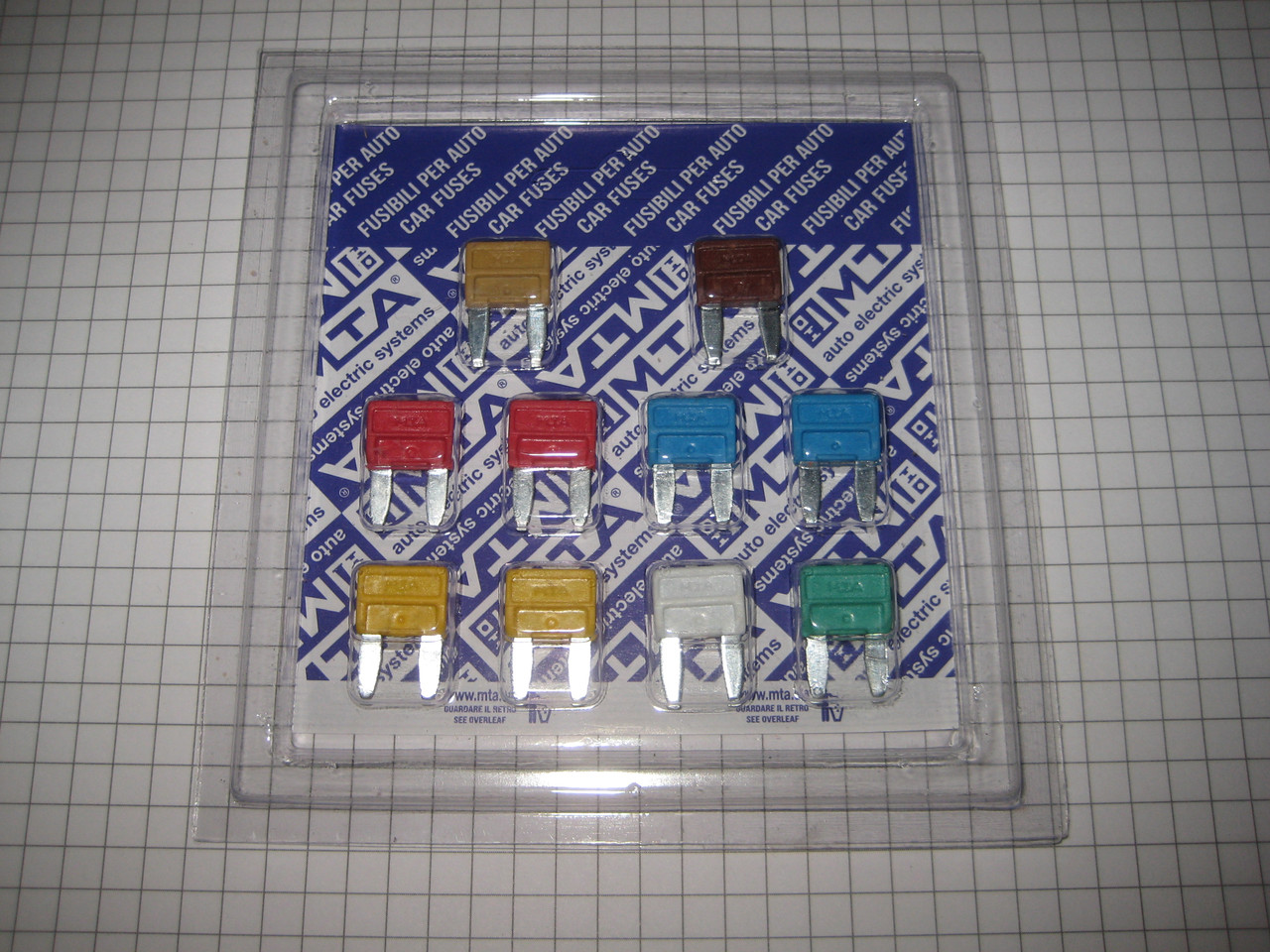 Запобіжники плоскі міні євро набір 10 шт Daewoo Lanos Sens Део Деу Ланос Сенс MTA