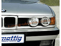 Реснички на фары для BMW 5 E34 1988-1997 с вырезом