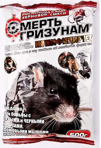 Зернова приманка «Смерть гризунам», 600 г (проф. серія)